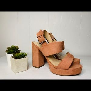 Urban Outfitters Platform Heel Blush